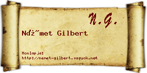 Német Gilbert névjegykártya